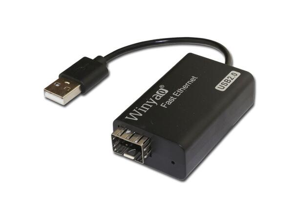 USB100F USB2.0 100Mb FIBER ETHERNET Fiber til USB Adapter